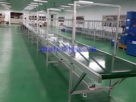 Băng tải PVC khung nhôm định hình dài 25 mét
