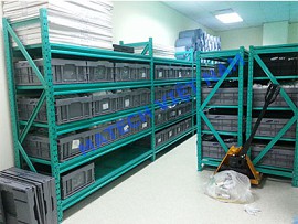 Kệ trung tải 5 tầng để hàng màu xanh ngọc