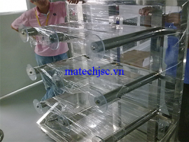 Xe đẩy chuyên dùng phòng sạch để sản phẩm dạng cuộn