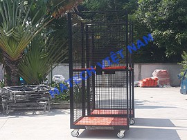 Xe đẩy khung thép lưới