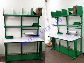 Bàn đóng gói khung thép bưu cục Viettel Post