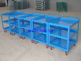 Xe đẩy hàng khung thép sơn tĩnh điện