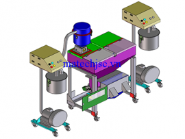 Máy trộn hạt nhựa cho máy ép nhựa