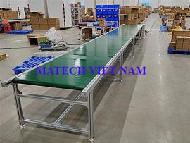 Băng tải PVC khung nhôm dài 12m