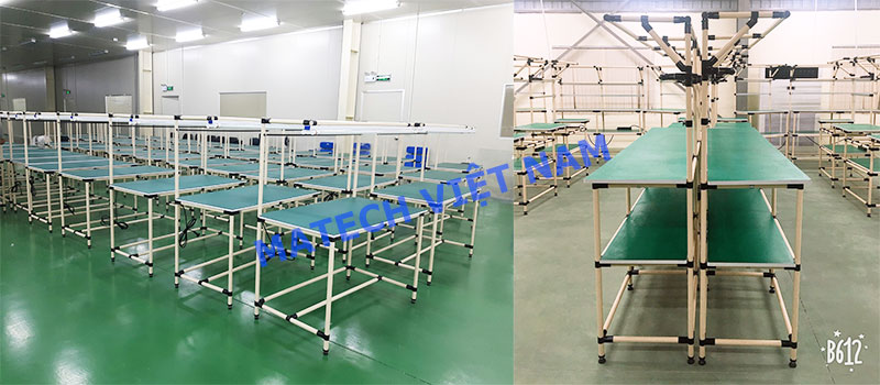 bàn ống thép bọc nhựa