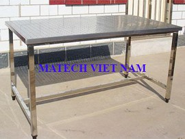 Bàn thao tác inox phòng sạch có lỗ thoát bụi